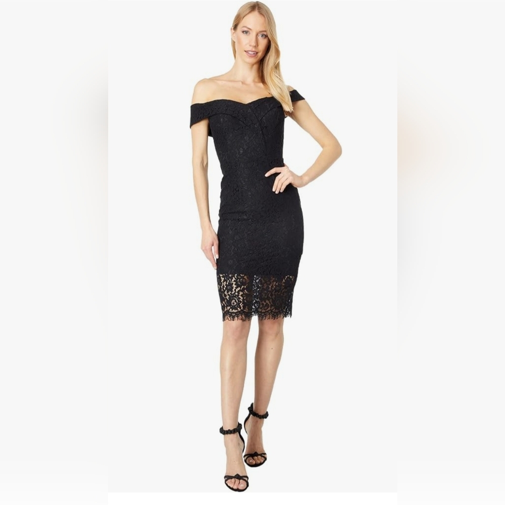 Bardot Black Bella Lace Dress Women Dresses